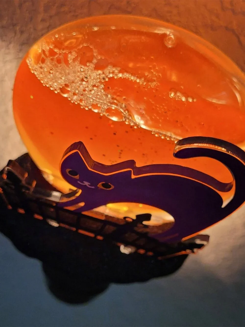 Halloween Midnight Market Cat Plug In Night Light NWT